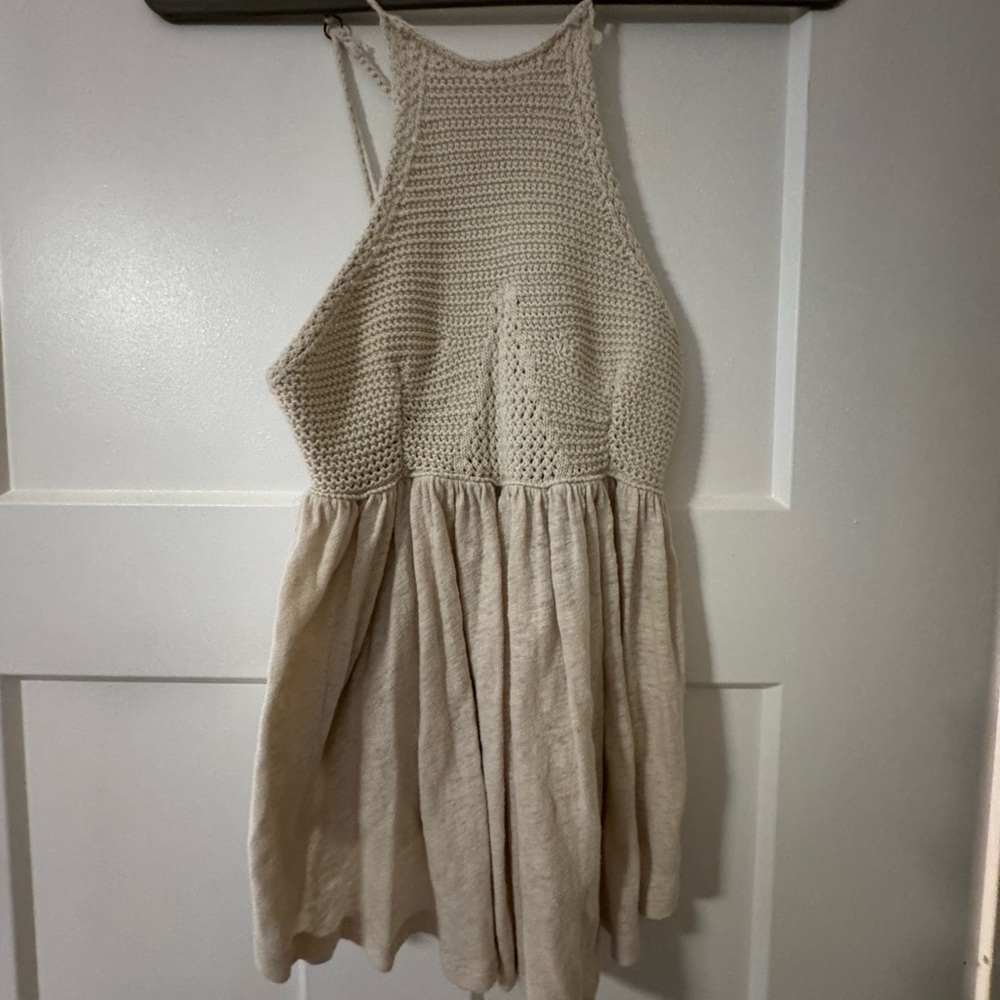 Free People Oatmeal Knit Tank